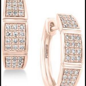 14k gold diamond earrings